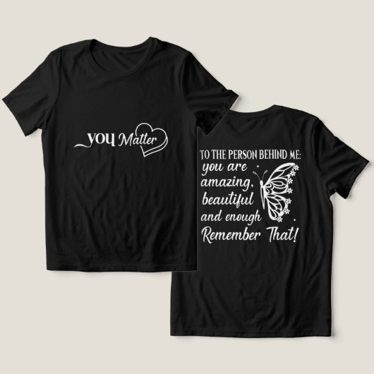 T-shirt En Tri-matière Vous comptez (Design Recto & Verso)
