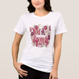 T-shirt En Tri-matière Vous êtes suffisant Typographie de bulle d'amour