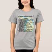 T-shirt En Tri-matière Vous Pourriez Être Un Michigander Si : (Recto)