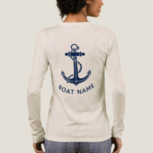 T-shirt En Tri-matière Voyage à la plage avec une ancre de bateau moderne