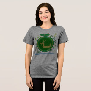 T-shirt En Tri-matière Voyage du dragon de jade gris
