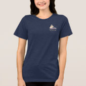 T-shirt En Tri-matière Voyage en bateau familial personnalisé sur le thèm (Recto)