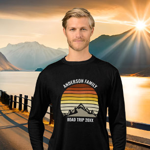 T-shirt En Tri-matière Voyage en famille personnalisée Coucher de soleil