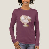 T-shirt En Tri-matière Voyageur du monde Globe rose (Recto)