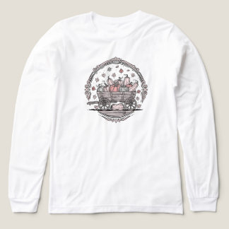 T-shirt En Tri-matière Wagon Citrouille rustique - Art populaire | BKANC