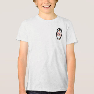 T-shirt En Tri-matière Warm by nature: Adorable Penguin with Playful Text