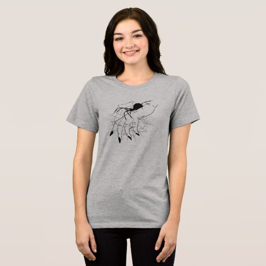 T-shirt En Tri-matière Web Spider & Illustration manuelle (Recto plein)
