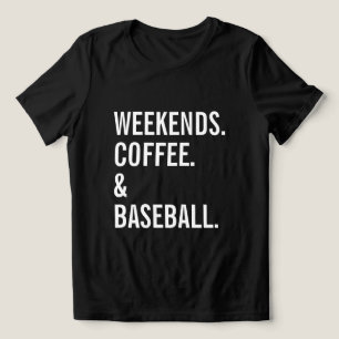 T-shirt En Tri-matière Week-ends Coffee Baseball Amateur de sports