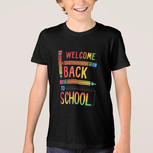 T-shirt En Tri-matière  Welcome Back To School  (Recto)