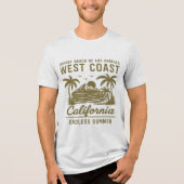 T-shirt En Tri-matière West Coast Vibes - California Sunset Escape (Recto)