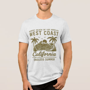 T-shirt En Tri-matière West Coast Vibes - California Sunset Escape