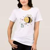 T-shirt En Tri-matière Whimsical Bumblebee Nature Lover (Recto)