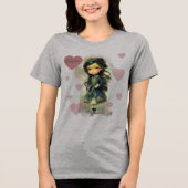 T-shirt En Tri-matière Whimsical Kawaii Fairy Tale Girl (Recto)