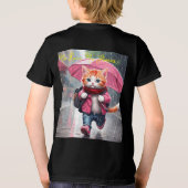 T-shirt En Tri-matière Whimsical Kitten Pluie Run Premium Unisex Tee Jeun (Verso)