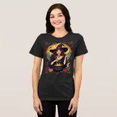 T-shirt En Tri-matière Whimsically Enchanting Witch With Spiders (Recto plein)
