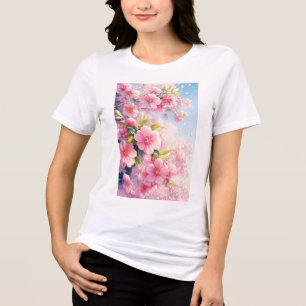 T-shirt En Tri-matière Whispers du printemps en fleurs de cerisiers