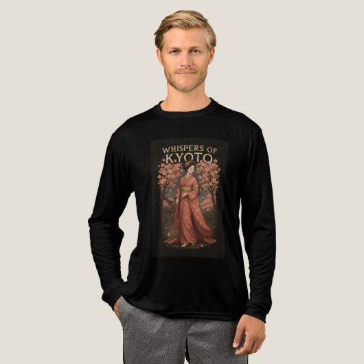 T-shirt En Tri-matière Whispers of Kyoto Elegance in Every Step (Recto complet)