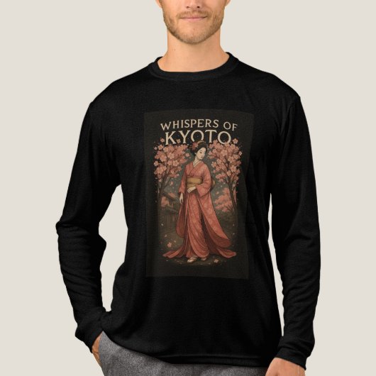 T-shirt En Tri-matière Whispers of Kyoto Elegance in Every Step (Recto)