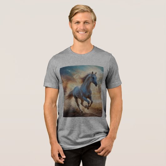 T-shirt En Tri-matière Whispers of Wind - Ethereal Equine Escape (Recto plein)