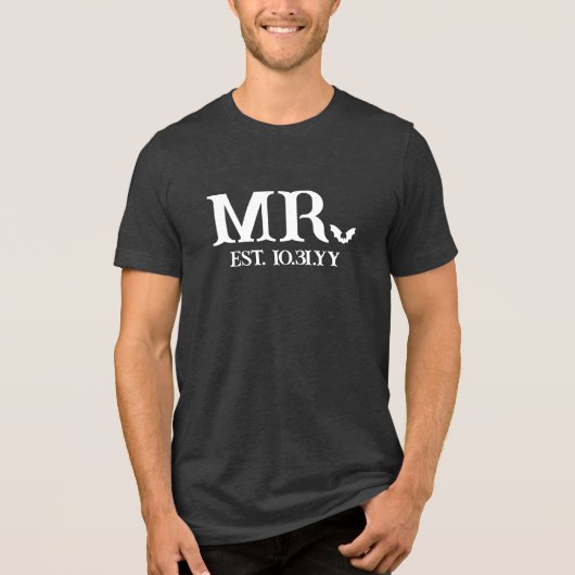 T-shirt En Tri-matière White Bat Goth M. Etabli Mariage Date (Recto)
