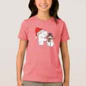 T-shirt En Tri-matière White letter f christmas gift  (Recto)