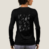 T-shirt En Tri-matière white paper clips modern design (Verso)