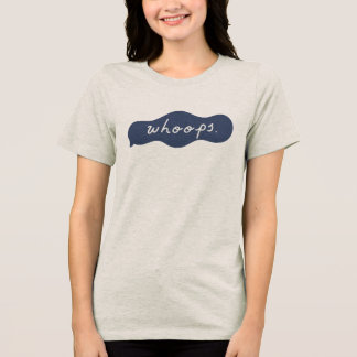 T-shirt En Tri-matière Whoops Handwritten Lighthearted Apology Bubble Art
