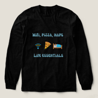 T-shirt En Tri-matière Wi-Fi, pizza, Naps Life Essentials | Manches longu