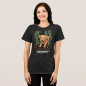 T-shirt En Tri-matière Wild Roots – Spooky Golden Retriever Garden Design (Recto plein)
