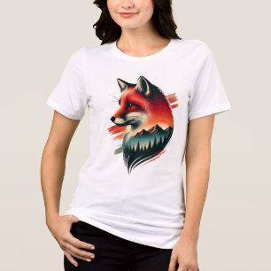 T-shirt En Tri-matière Wild Spirit Fox - Artiste inspiré par la nature