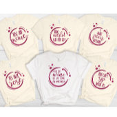 T-shirt En Tri-matière Wine Themed Bachelorette Group Bride
