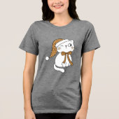 T-shirt En Tri-matière Winking Winter Cat (Recto)