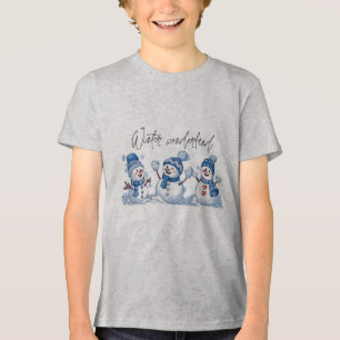 T-shirt En Tri-matière Winter Wonderland Boy's Bella+Canvas Youth Tri-ble
