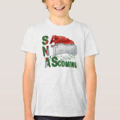 T-shirt En Tri-matière Winter Wonderland Santa Hat Children (Recto)