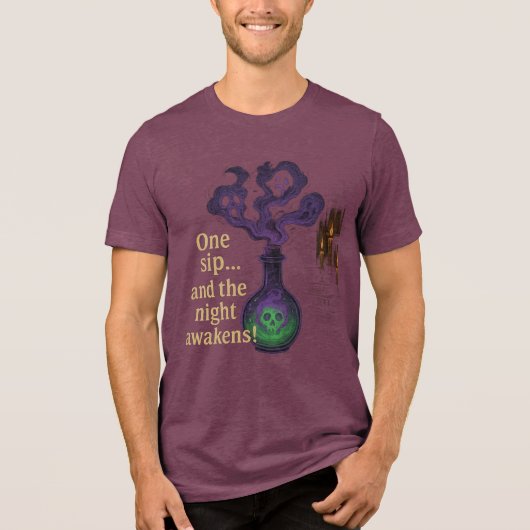 T-shirt En Tri-matière Witch’s Potion One Sip and the Night Awakens (Recto)