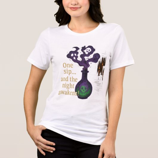T-shirt En Tri-matière Witch’s Potion One Sip and the Night AwakT-Shirt (Recto)