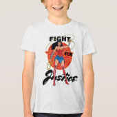 T-shirt En Tri-matière Wonder Woman With Lasso - Lutte Pour La Justice (Recto)