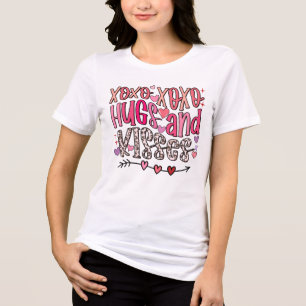 T-shirt En Tri-matière XOXO Câlins et Bisous Saint-Valentin