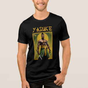 T-shirt En Tri-matière Yasuke Black Samurai Martial Arts Cadeau