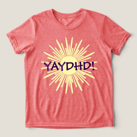 T-SHIRT EN TRI-MATIÈRE YAYDHD (Design Recto)