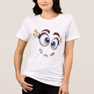 T-shirt En Tri-matière Yeux drôles surpris