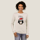 T-shirt En Tri-matière Yippee funny sarcastic Santa penguin Christmas (Recto complet)