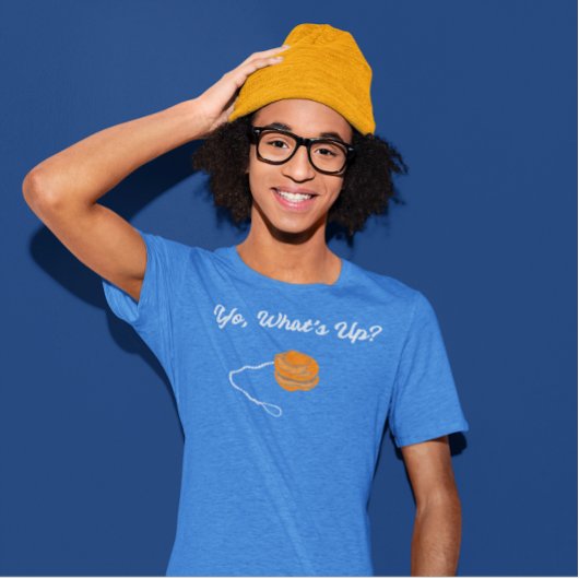 T-shirt En Tri-matière Yo What's Up Retro Yo-Yo Graphic