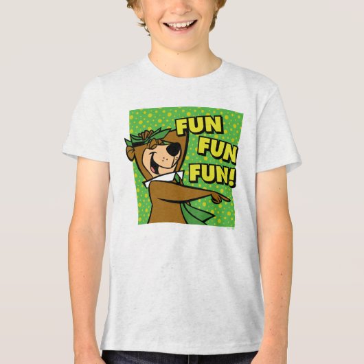 T-shirt En Tri-matière Yogi Bear Fun Amusant (Recto)