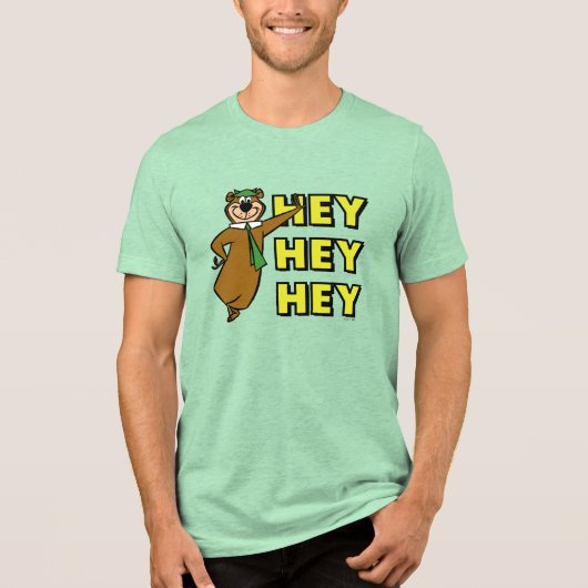 T-shirt En Tri-matière Yogi Bear Hey Hey Hey (Recto)
