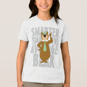 T-shirt En Tri-matière Yogi "Plus Intelligent Que L'Ours Moyen" (Recto)