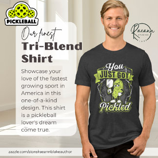 T-shirt En Tri-matière "You Just Got Pickled" Pickleball Unisex