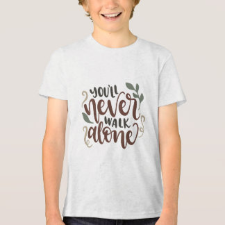 T-shirt En Tri-matière You'll Never Walk Alone – Comforting Hand-Lettered