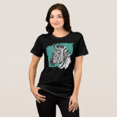 T-shirt En Tri-matière Zèbre (Recto plein)