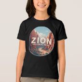 T-shirt En Tri-matière Zion National Park Utah (Recto)